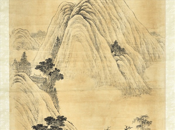 清傅雯寒山蕭寺　軸