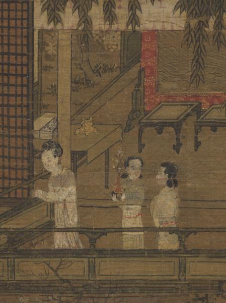 藝苑藏真（上）　冊　五代周文矩水榭看鳧