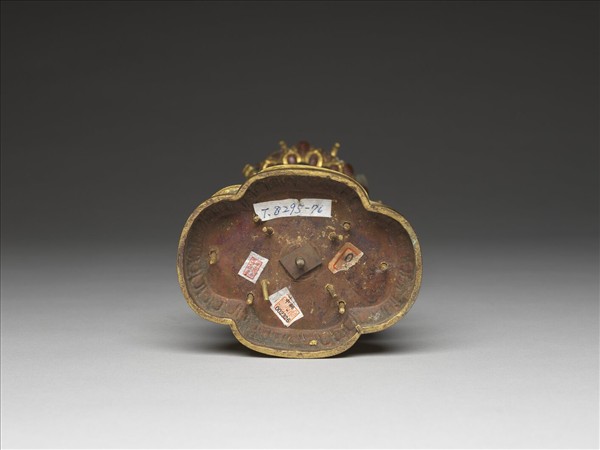 銅鍍金嵌玉填料八寶（華蓋）