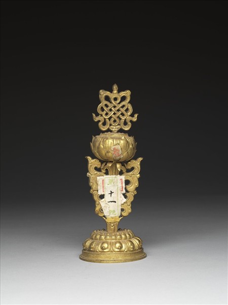 銅鍍金八寶（盤長）