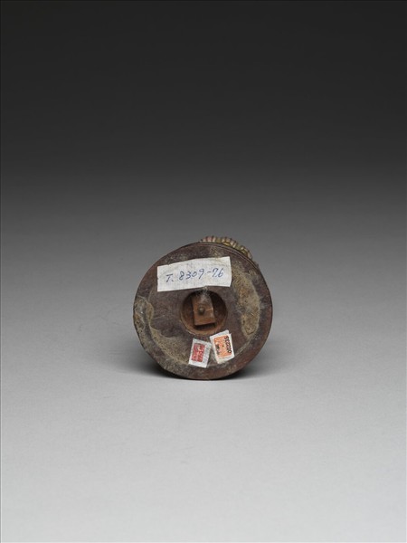 銅鍍金嵌玉及填料八寶（法螺）