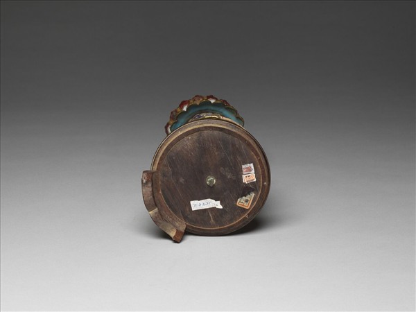 銅鍍金嵌玉及填料八寶（寶瓶）