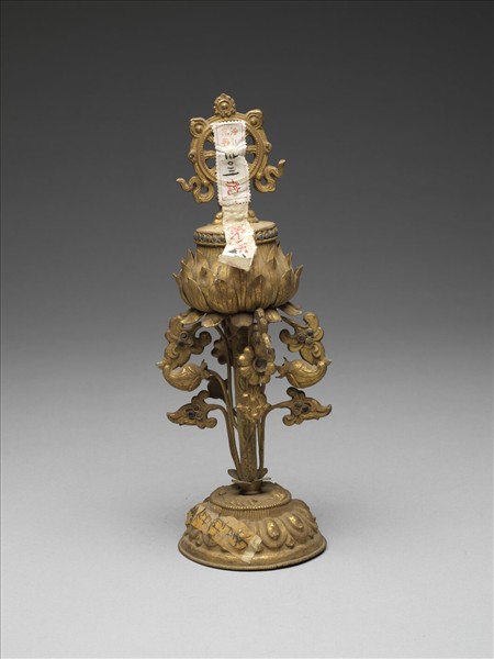 銅鍍金八寶（法輪）