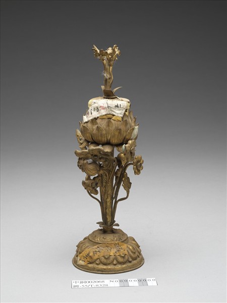 銅鍍金八寶（蓮花）