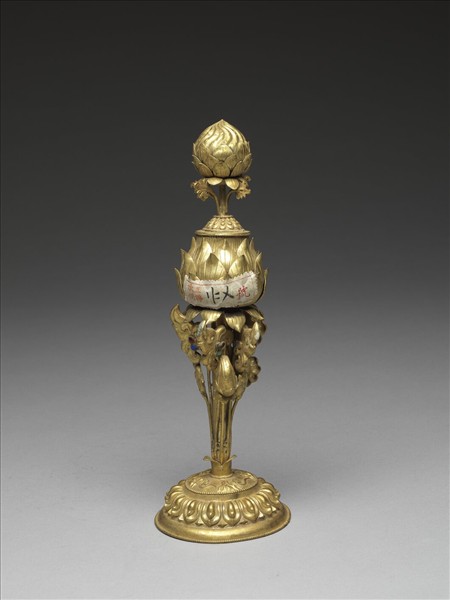 銅鍍金八寶（蓮花）