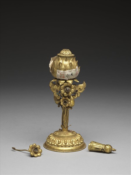 銅鍍金八寶（寶傘）