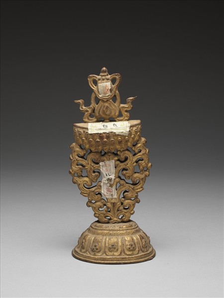 銅鍍金八寶（寶傘）