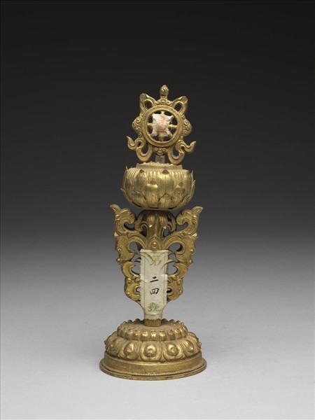 銅鍍金八寶（法輪）