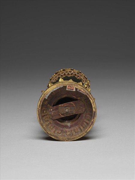 銅鍍金嵌玉及填料八寶（寶傘）