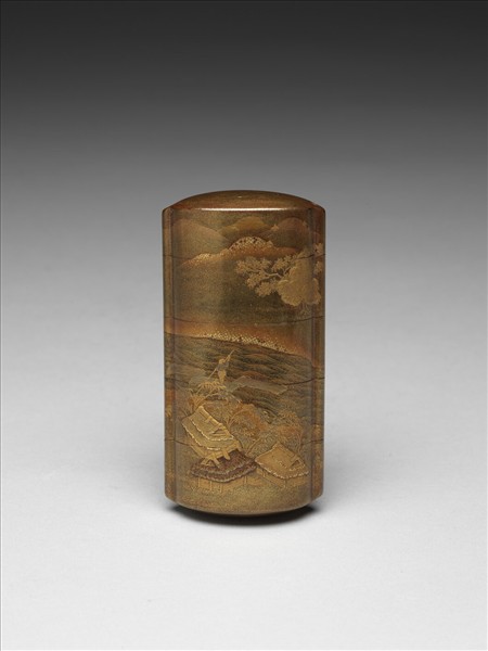 山水蒔繪印籠