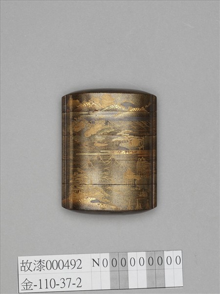 水渚城池蒔繪印籠