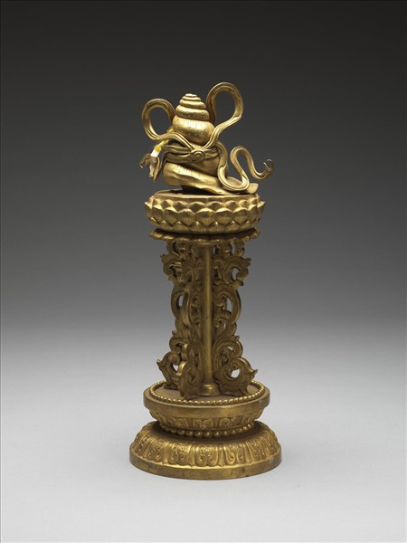 銅鍍金八寶（法螺）