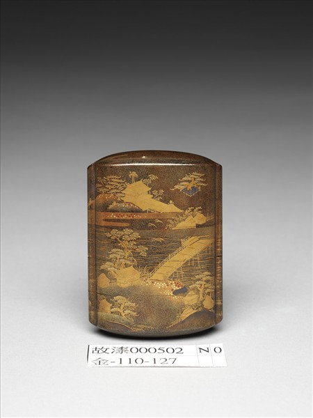 水渚城池蒔繪印籠