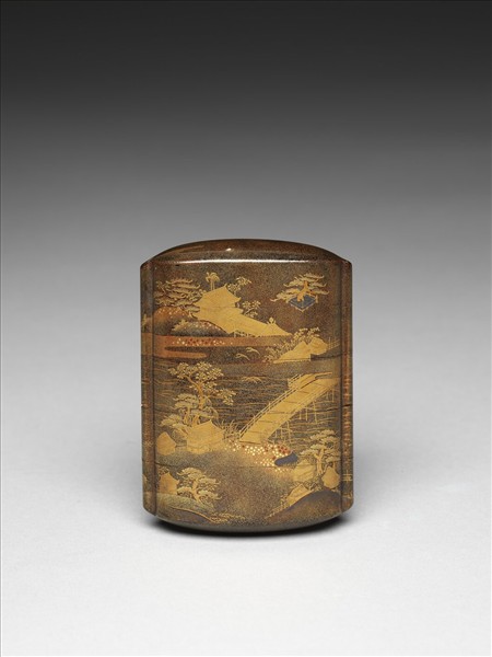 水渚城池蒔繪印籠