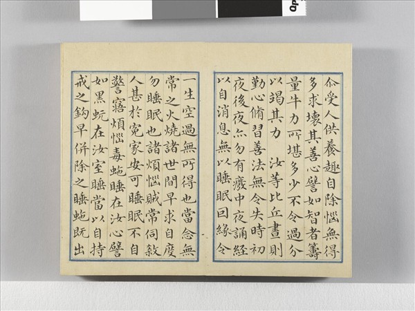 臨王羲之楷帖二種 冊