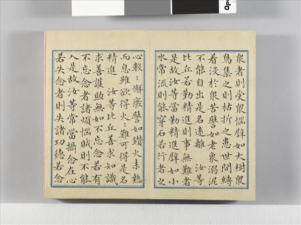 臨王羲之楷帖二種 冊