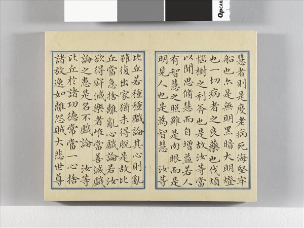 臨王羲之楷帖二種 冊