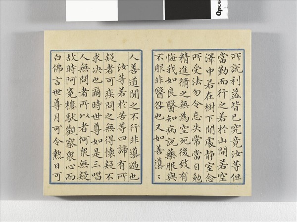 臨王羲之楷帖二種 冊