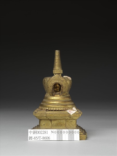 銅鍍金佛塔 尊勝塔