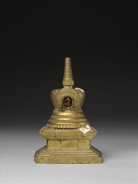 銅鍍金佛塔 尊勝塔