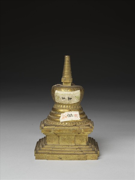 銅鍍金佛塔 尊勝塔