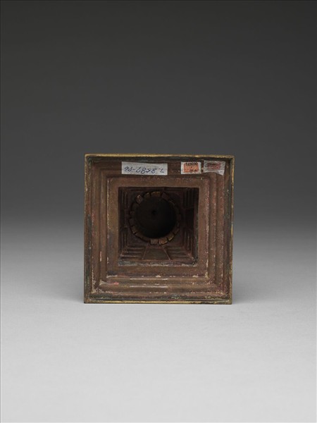 銅鍍金嵌料佛塔 天降塔