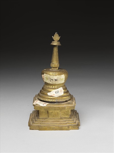 銅鍍金佛塔 尊勝塔