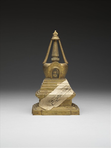 銅鍍金佛塔 菩提塔