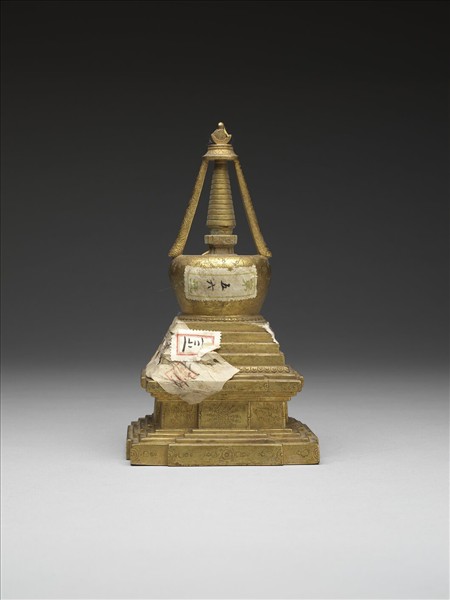 銅鍍金佛塔 菩提塔