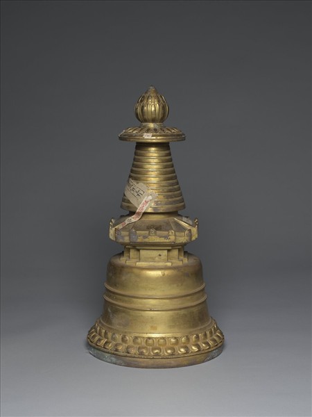 銅鍍金佛塔 噶當塔