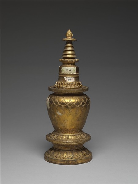 銅鍍金佛塔