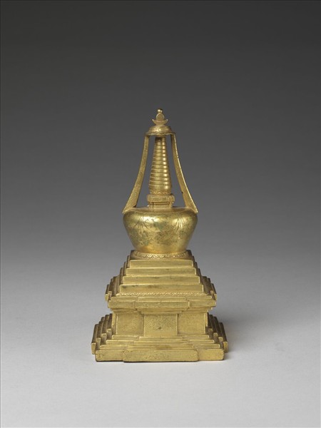 銅鍍金佛塔－菩提塔