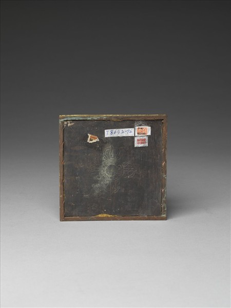 銅鍍金嵌料佛塔 聚蓮塔