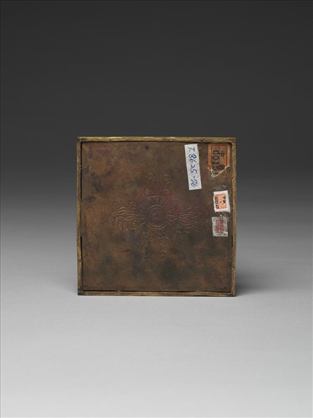 銅鍍金嵌料佛塔 聚蓮塔