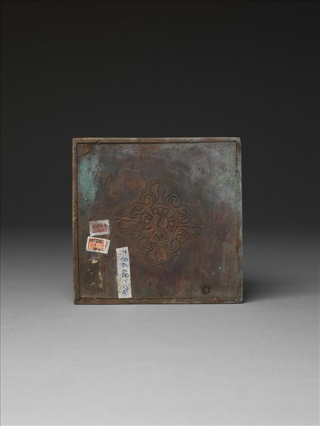 銅鍍金嵌料佛塔 天降塔