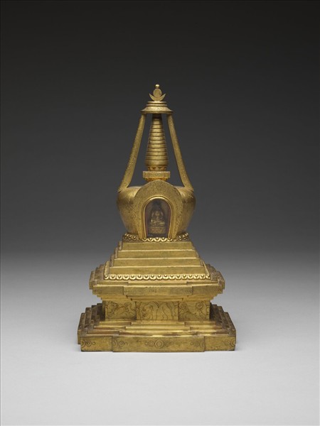 銅鍍金佛塔－菩提塔