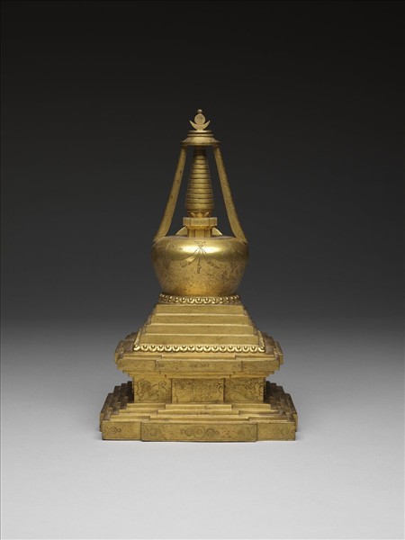 銅鍍金佛塔－菩提塔