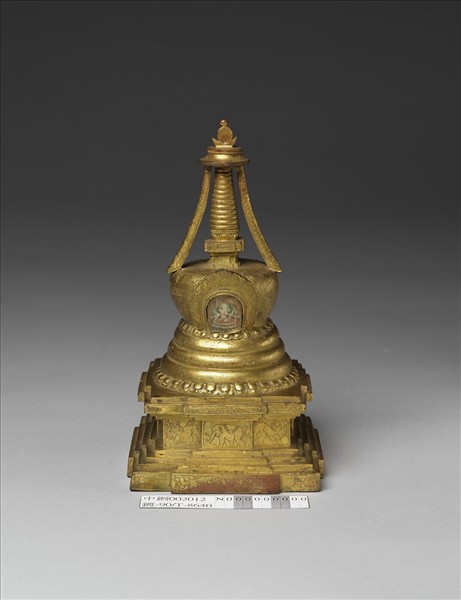 銅鍍金佛塔－尊勝塔