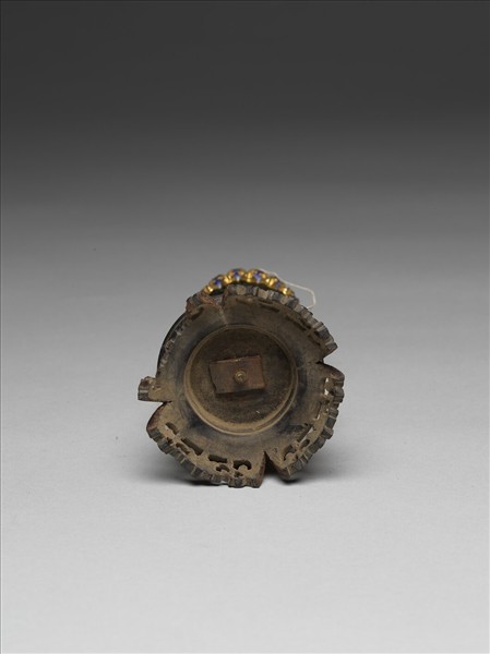 銅鍍金嵌料石八寶