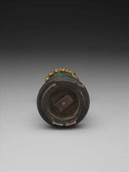 銅鍍金嵌料石八寶