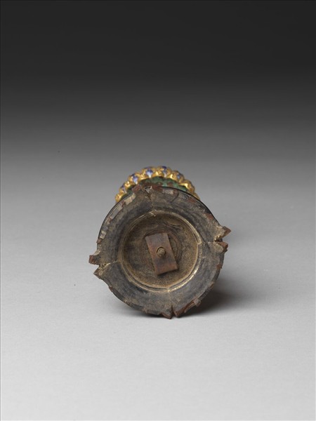 銅鍍金嵌料石八寶