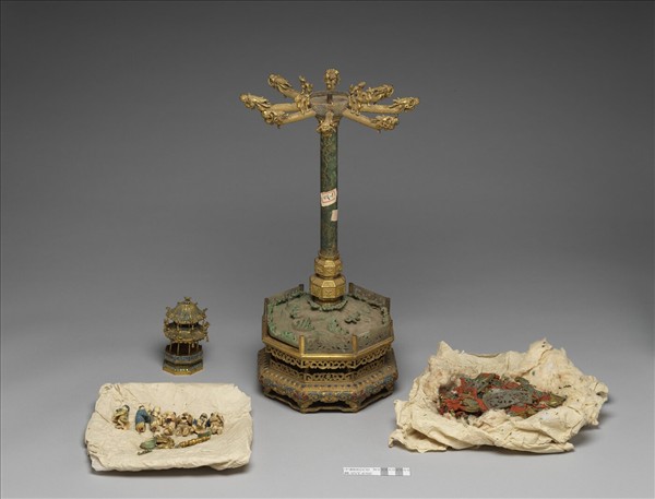 銅鍍金八仙采勝