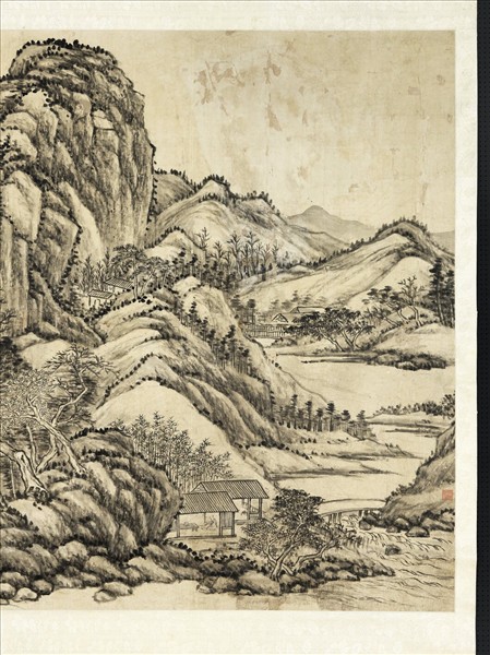 清方琮溪山書屋　軸