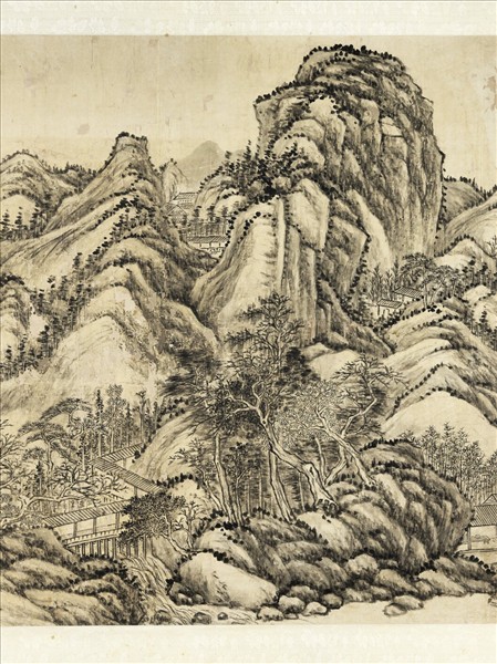 清方琮溪山書屋　軸