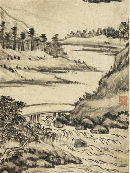 清方琮溪山書屋　軸