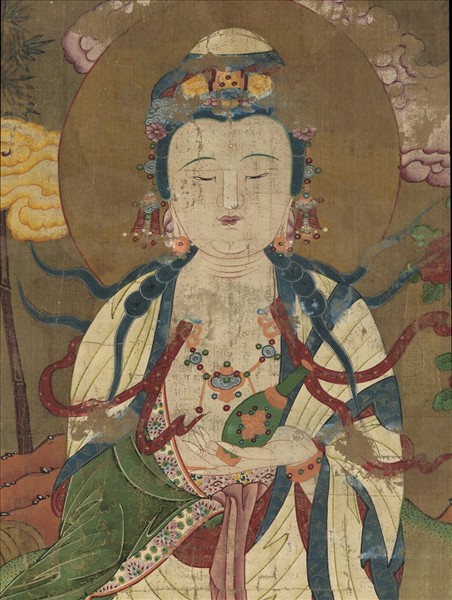 元人觀音大士像　軸