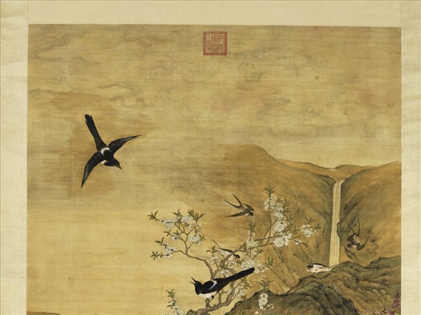 清高其佩花鳥寫生　軸