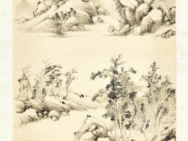 清弘旿溪林清逸　軸