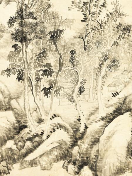 清弘旿溪林清逸　軸