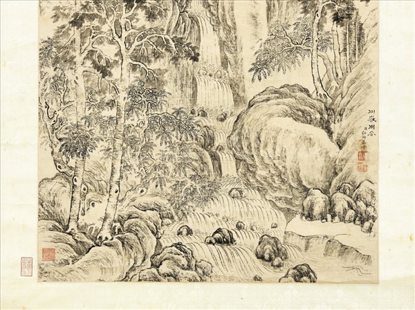 清弘旿川嶽同春　軸